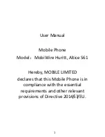 Preview for 1 page of Altice S61 User Manual