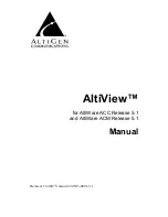 Preview for 1 page of Altigen AltiView Manual