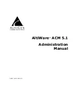 Altigen AltiWare ACM 5.1 Administration Manual preview