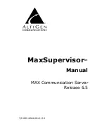 Altigen MaxSupervisor Manual preview