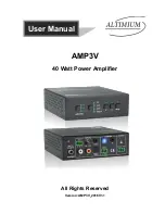 Altimium AMP3V User Manual preview