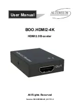 Altimium BOO.HDMI2-4K User Manual предпросмотр