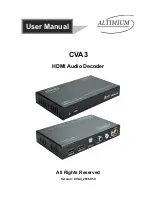 Altimium CVA3 User Manual предпросмотр