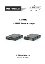 Altimium CVHH2 User Manual preview