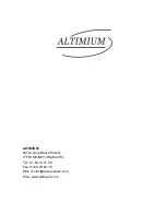 Preview for 16 page of Altimium CVSH2 User Manual