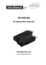 Предварительный просмотр 1 страницы Altimium FO1HD-4K User Manual