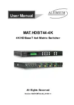 Altimium MAT.HDBT44-4K User Manual предпросмотр