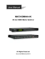 Предварительный просмотр 1 страницы Altimium MAT.HDMI44-4K User Manual