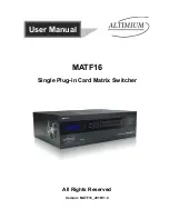 Altimium MATF16 User Manual preview