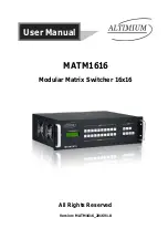 Altimium MATM1616 User Manual preview