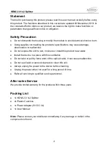 Preview for 2 page of Altimium SP2EH2-4K User Manual