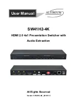 Altimium SW41H2-4K User Manual preview