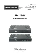 Altimium TP412P-4K User Manual предпросмотр