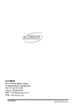 Предварительный просмотр 16 страницы Altimium TP630P-4K User Manual