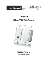 Altimium TP70WP User Manual предпросмотр