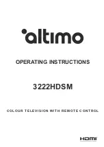 altimo 3222HDSM Operating Instructions Manual preview