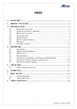 Предварительный просмотр 2 страницы Altina GBT708 User Manual