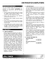 Предварительный просмотр 9 страницы Altinex 1-In, 4-Out DA1957CT User Manual