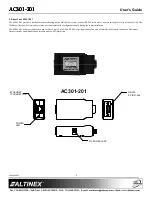 Предварительный просмотр 3 страницы Altinex AC301-201 User Manual