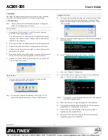 Предварительный просмотр 6 страницы Altinex AC301-201 User Manual