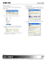 Предварительный просмотр 7 страницы Altinex AC301-201 User Manual