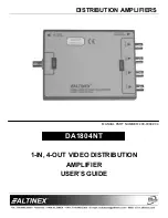 Предварительный просмотр 1 страницы Altinex ALTINEX DA1804NT User Manual