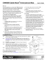 Altinex Cable-Nook CNK600 User Manual предпросмотр