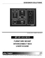 Предварительный просмотр 1 страницы Altinex Furniture Mount Interconnect Box SP107-101/101C User Manual