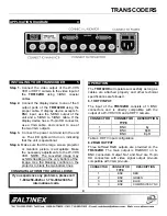 Предварительный просмотр 5 страницы Altinex HDTV/DVD/Component Video to RGBHV Transcoder TR6102HD User Manual