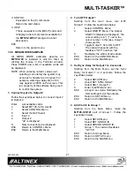 Предварительный просмотр 22 страницы Altinex MT105-120/121 User Manual