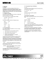 Preview for 7 page of Altinex MT315-101 User Manual