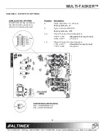 Предварительный просмотр 9 страницы Altinex MULTI-TASKER MT103-123 User Manual