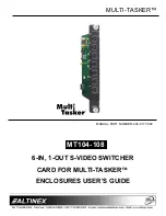 Altinex MULTI-TASKER MT104-108 User Manual preview