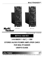 Предварительный просмотр 1 страницы Altinex MULTITASKER MT113-100 User Manual