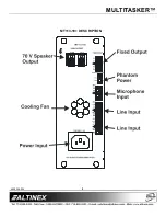 Предварительный просмотр 6 страницы Altinex MULTITASKER MT113-100 User Manual