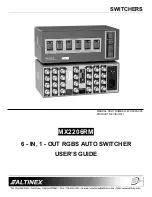 Preview for 1 page of Altinex MX2206RM User Manual