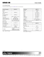 Preview for 2 page of Altinex MX430-101 8x8 User Manual