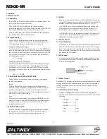 Preview for 5 page of Altinex MX430-101 8x8 User Manual