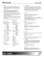 Preview for 5 page of Altinex Neutron MT312-104 User Manual