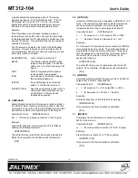 Preview for 10 page of Altinex Neutron MT312-104 User Manual