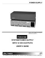 Altinex PS5581SM User Manual preview