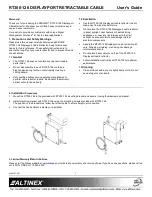 Altinex RT300-126 User Manual предпросмотр