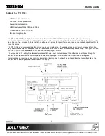 Предварительный просмотр 3 страницы Altinex SIGNAL MANAGEMENT SOLUTIONS TP315-104 User Manual