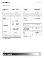 Preview for 2 page of Altinex SR208-100 User Manual