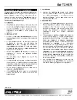 Preview for 3 page of Altinex SW104-130 User Manual