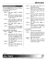 Preview for 9 page of Altinex SW104-130 User Manual