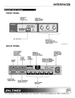 Preview for 8 page of Altinex System Interface Audio & Equalization VA6822 User Manual