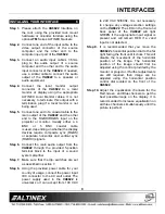 Preview for 10 page of Altinex System Interface Audio & Equalization VA6822 User Manual