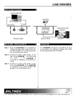 Предварительный просмотр 7 страницы Altinex Table Mount Computer Video + Audio Line Driver DA2000TM User Manual