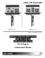 Предварительный просмотр 1 страницы Altinex Tilt 'N Plug JR. TNP121 Quick Start Manual